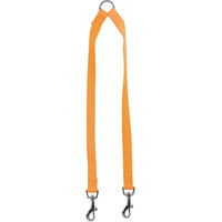 Produktbild von Zolux Doppelleine aus Nylon für Hunde in Orange 40 cm