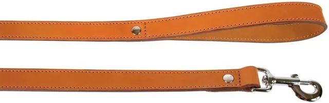 Produktbild von Zolux Doppelleine für Hunde aus Leder in Orange
