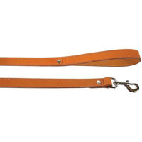 Produktbild von Zolux Doppelleine für Hunde aus Leder in Orange