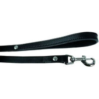 Produktbild von Zolux Doppelleine für Hunde aus Leder in Schwarz