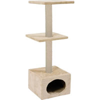 Produktbild von Zolux Duo Kratzbaum für Katzen aus Naturmaterial, Beige, 30 x 30 x 83 cm