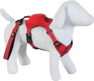 Zolux Easy Ride Hundegeschirr mit integrierter Rollleine für kleine Rassen, Rot, Größe XS, reflektierend und atmungsaktiv – Bild 1 von 2