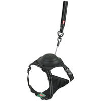 Produktbild von Zolux Easy Ride Hundegeschirr mit integrierter Rollleine für Welpen und kleine Rassen Schwarz XS