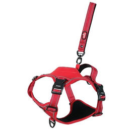 Zolux Easy Ride Hundegeschirr mit integrierter Rollleine Größe M Rot – Bild 1 von 2