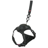 Produktbild von Zolux Easy Ride Hundegeschirr und Rollleine Set Schwarz Größe S für kleine Hunde bis 12 kg