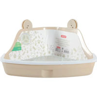 Produktbild von Zolux Ecktoilettenhaus für Nagetiere aus Kunststoff in Beige