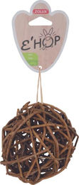 Produktbild von Zolux EHOP Kugel aus Weide als Knabberspielzeug für Kleintiere in Naturbraun
