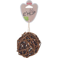 Produktbild von Zolux EHOP Kugel aus Weide als Knabberspielzeug für Kleintiere in Naturbraun