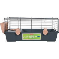 Produktbild von Zolux Ehop Meerschweinchenkäfig Cavies 80 cm anthrazit/rosa aus recyceltem Kunststoff