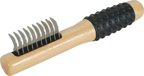 Produktbild von Zolux Entwirrungsrechen Bambus Bürste für langhaarige Hunde in Beige und Braun