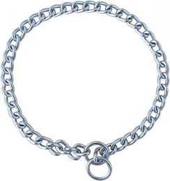 Produktbild von Zolux Erziehungshalsband Metallkettenhalsband mit Krokodilkette für Hunde in Silber