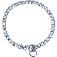 Produktbild von Zolux Erziehungshalsband Metallkettenhalsband mit Krokodilkette für Hunde in Silber