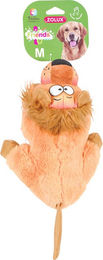 Produktbild von Zolux Friends Hundespielzeug Löwe Leon Plüschspielzeug aus Polyester Braun Orange 25 x 18,5 x 13,5 cm