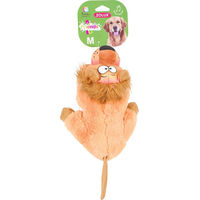 Produktbild von Zolux Friends Hundespielzeug Löwe Leon Plüschspielzeug aus Polyester Braun Orange 25 x 18,5 x 13,5 cm