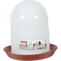 Produktbild von Zolux Futtersäule aus Kunststoff für Geflügel in Rot und Weiß
