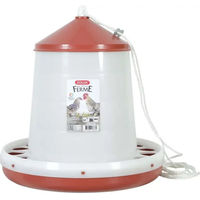 Produktbild von Zolux Futtersilo für Hühner aus Kunststoff in Rot-Weiß 8 kg