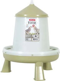 Produktbild von Zolux Futtertrog für Geflügel aus Kunststoff in Grün Weiß - 4 kg