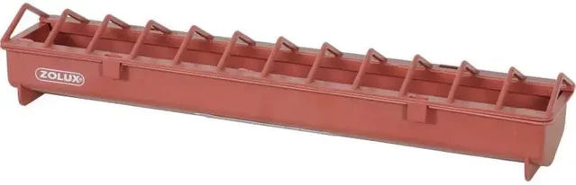Produktbild von Zolux Futtertrog für Hühner und Geflügel aus Kunststoff in Rot