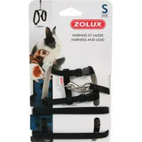 Produktbild von Zolux Geschirr und Leine Set aus Nylon für Nagetiere wie Kaninchen Meerschweinchen Frettchen und Ratten Größe S