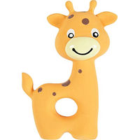 Produktbild von Zolux Giraffe Hundespielzeug aus Latex als Quietschspielzeug für Welpen in Gelb Bunt - 1 Stk.