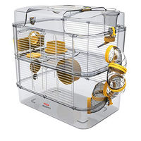 Produktbild von Zolux Hamsterkäfig 3 Zoll Duo Long für Hamster Mäuse und Rennmäuse aus Kunststoff 41 x 27 x 40.5 cm