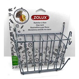 Zolux Heuraufe aus Metall für Nagetiere Grau 20 x 6 x 18 cm – Bild 1 von 6