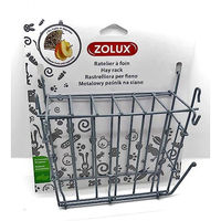 Produktbild von Zolux Heuraufe aus Metall für Nagetiere Grau 20 x 6 x 18 cm