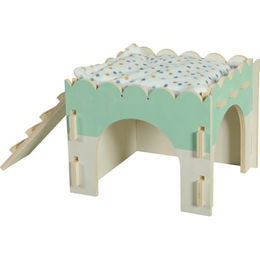 Zolux Holzhaus Cosy aus FSC Holz für Kaninchen und Meerschweinchen 25 x 44 x 20 cm – Bild 1 von 3