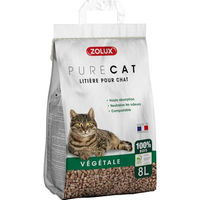 Produktbild von Zolux Holzstreu Granulat unparfümiert für Katzen - 8 l