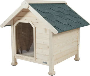 Zolux Hundehütte Chalet aus Holz in Beige und Natur Größe S wasserdicht – Bild 1 von 1