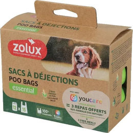 Produktbild von Zolux Hundekotbeutel Grün 60 Stück