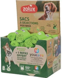 Produktbild von Zolux Hundekotbeutel Grün 60 Stück