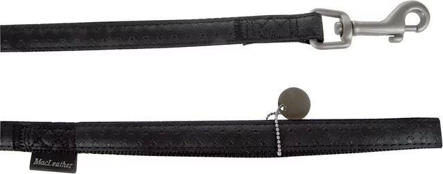 Produktbild von Zolux Hundeleine Mac Leather aus Kunstleder Schwarz 120 cm