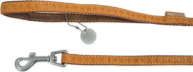 Produktbild von Zolux Hundeleine Mac Leather aus Leder in Gelb 120 cm