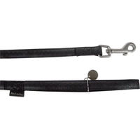 Produktbild von Zolux Hundeleine Mac Leather aus Leder in Schwarz 1,2 m - 1,2 m