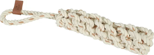 Produktbild von Zolux Hundespielzeug aus Baumwolle mit Seilgriff in Beige und Weiß