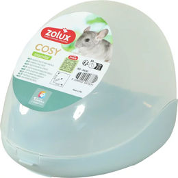 Produktbild von Zolux Hundetoilette Chinchilla Cosy Häuschen aus Kunststoff in Blau Weiß