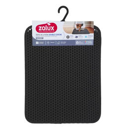 Zolux Hygiene-Matte mit doppeltem Boden für Katzentoilettenhäuser Schwarz S – Bild 1 von 8