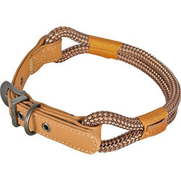 Zolux IMAO Hundehalsband Hyde Park aus Kunstleder Braun 9 mm x 50 cm – Bild 1 von 2