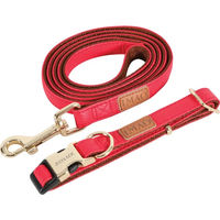 Produktbild von Zolux Imao Mayfair Hundeleine aus Kunstleder in Rot 120 cm