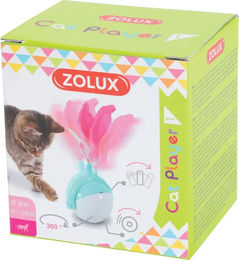 Produktbild von Zolux Interaktives Katzenspielzeug mit Feder in Rosa und Bunt