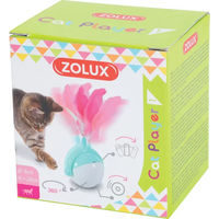 Produktbild von Zolux Interaktives Katzenspielzeug mit Feder in Rosa und Bunt