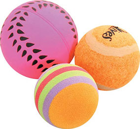 Zolux Katzen Spielbälle bunt 3 Stück 4 cm – Bild 1 von 2