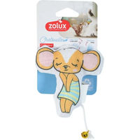 Produktbild von Zolux Katzen Spielzeug Maus aus Stoff mit Glöckchen in Bunt und Orange