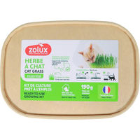 Produktbild von Zolux Katzengras zur Unterstützung der Haarballen-Eliminierung 17 x 12 x 4,5 cm