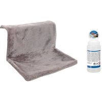 Produktbild von Zolux Katzenheizkörper Hängematte Grau und Trixie Catnip Seifenblasen mit Katzenminze 120 ml für Katzen