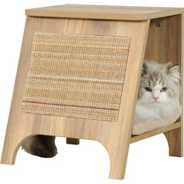 Zolux Katzenkonsole 3-in-1 Kratzbaum aus Sisal mit Schlafplatz und Beistelltisch Beige 43,5 cm – Bild 1 von 1