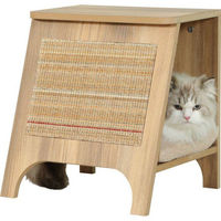 Produktbild von Zolux Katzenkonsole 3-in-1 Kratzbaum aus Sisal mit Schlafplatz und Beistelltisch Beige 43,5 cm