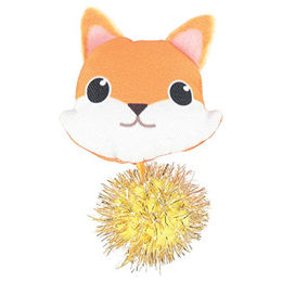 Zolux Katzenspielzeug Lovely Fuchs aus Plüsch mit Catnip in Orange und Bunt 8 x 6 x 2,5 cm – Bild 1 von 2