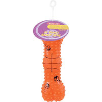 Produktbild von Zolux Kauspielzeug Beißring in Knochenform aus Silikon Orange 15 cm für Hunde